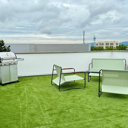 220 Qm Penthouse Wohnung Mit Fahrstuhl - Ohne Spa Mannheim Luaran gambar